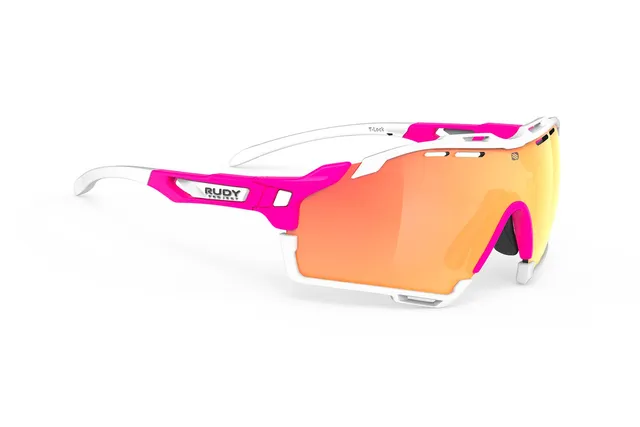 rudy-project-cutline-pink-fluo-matte-shield-sunglasses image 1