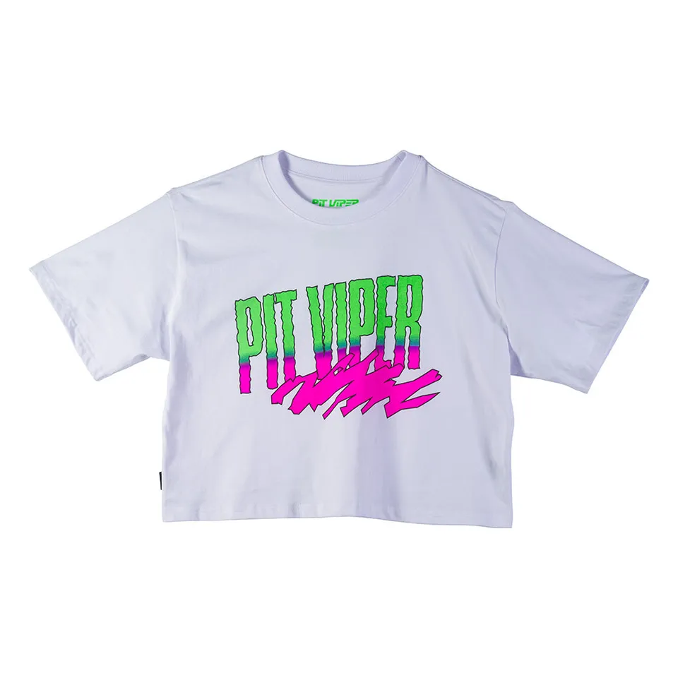 pit-viper-white-artificial-crop-tee-women-s-cropped-t-shirt image 1