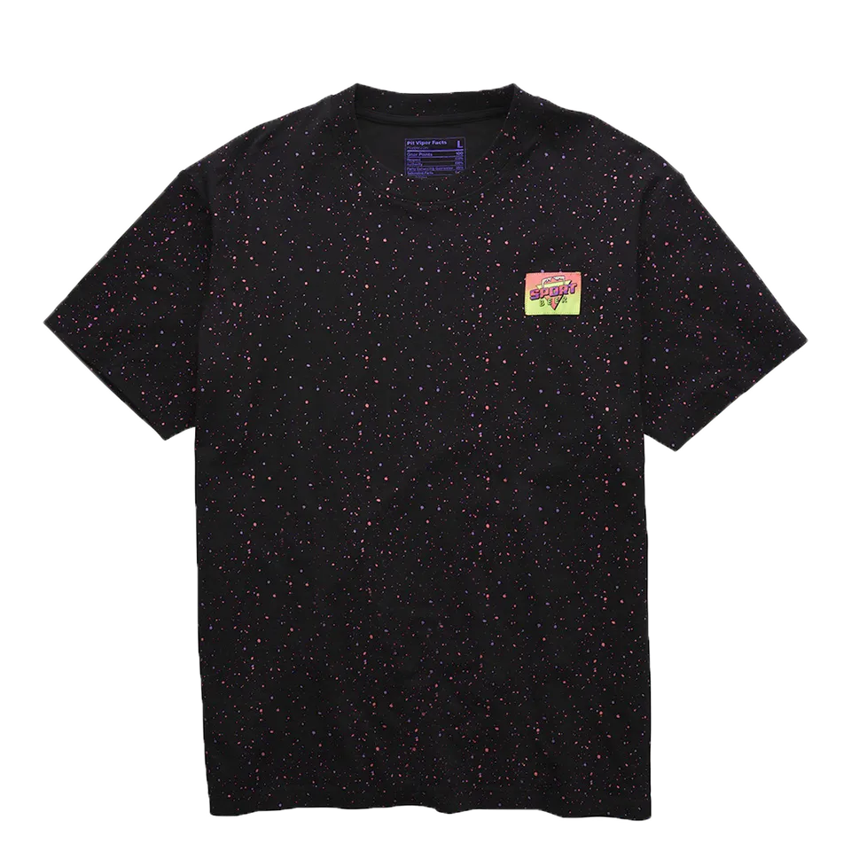 pit-viper-night-splatter-short-sleeve-tee-glow-in-the-dark-cotton-t-shirt image 1