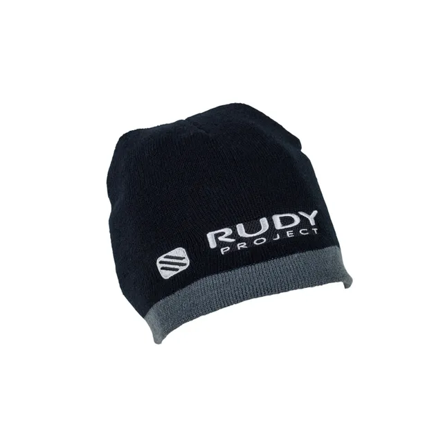 rudy-project-beanie-acrylic-knit-two-toned-embroidered-logo image 1