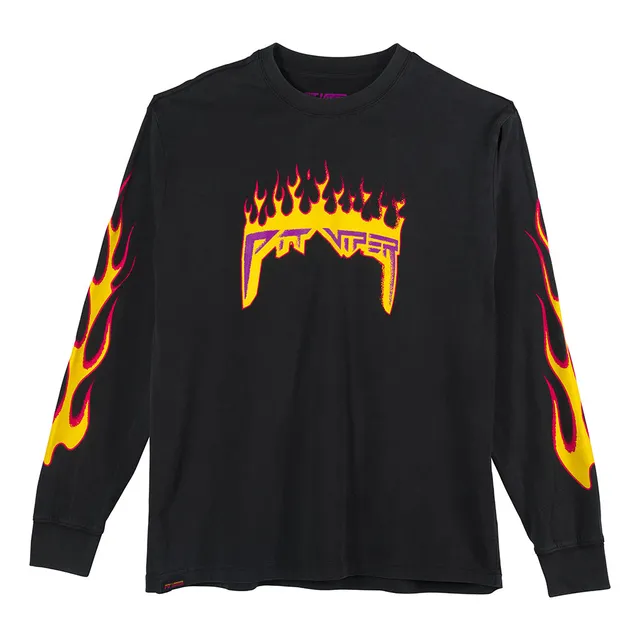 pit-viper-combustion-long-sleeve-tee-premium-cotton-graphic-shirt image 1