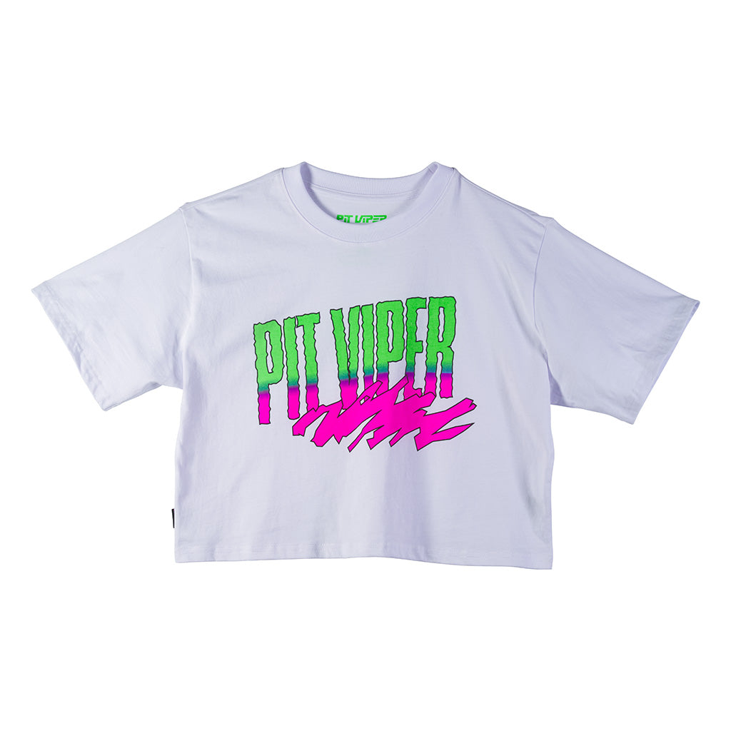 pit-viper-white-artificial-crop-tee-women-s-cropped-t-shirt image 1