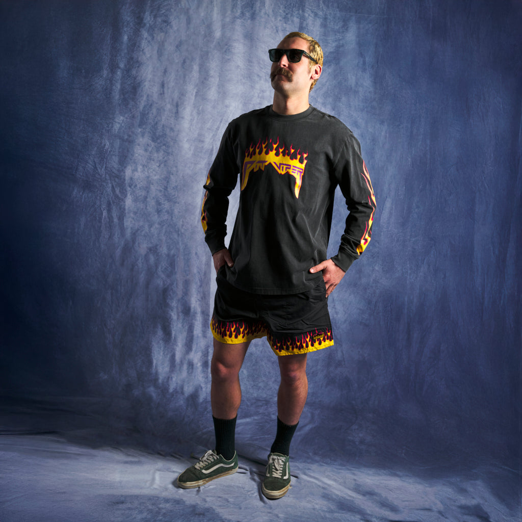 pit-viper-combustion-stepdad-short-stretch-waist-pockets-tie-closure image 2