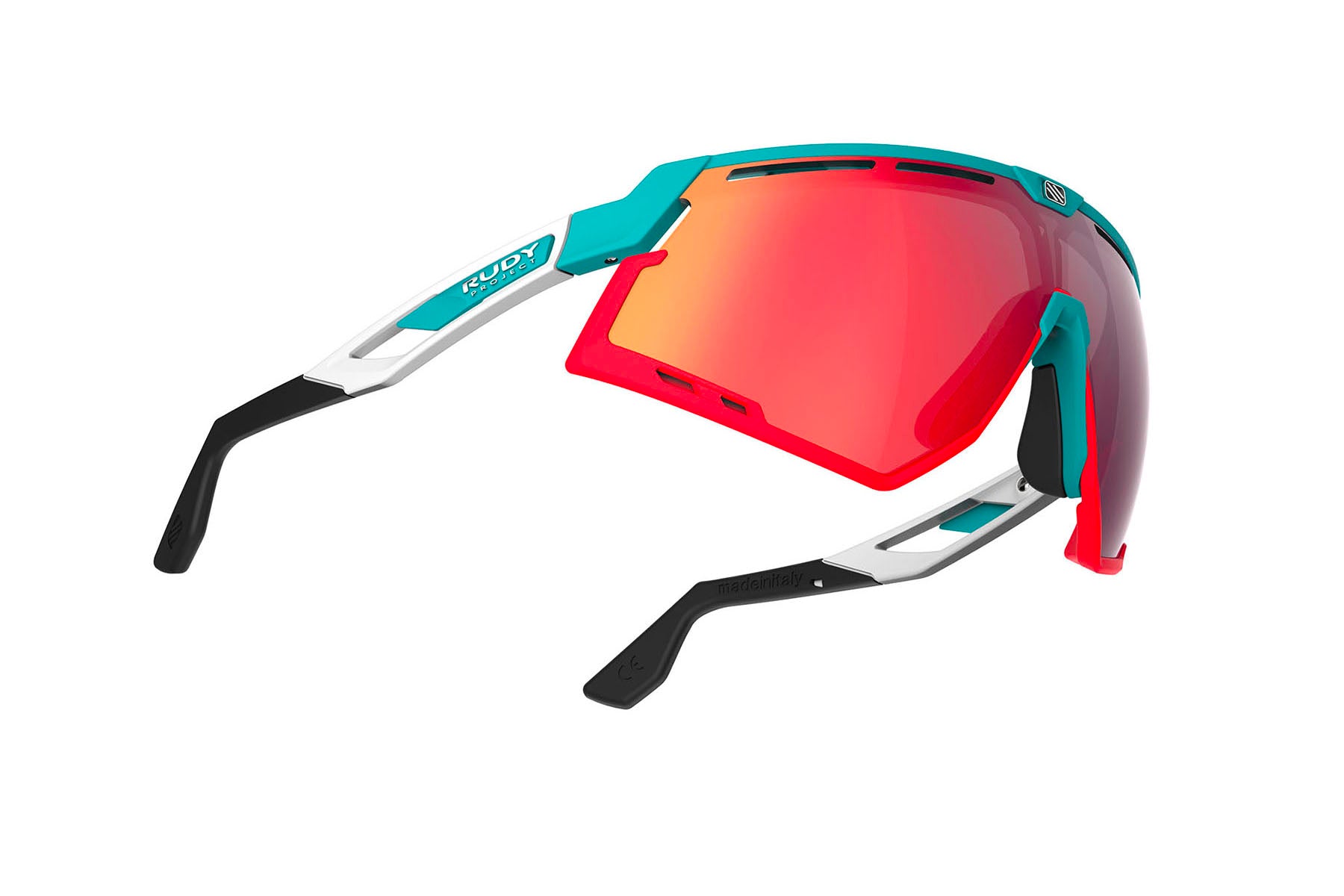 rudy-project-defender-emerald-white-matte-performance-sunglasses image 2