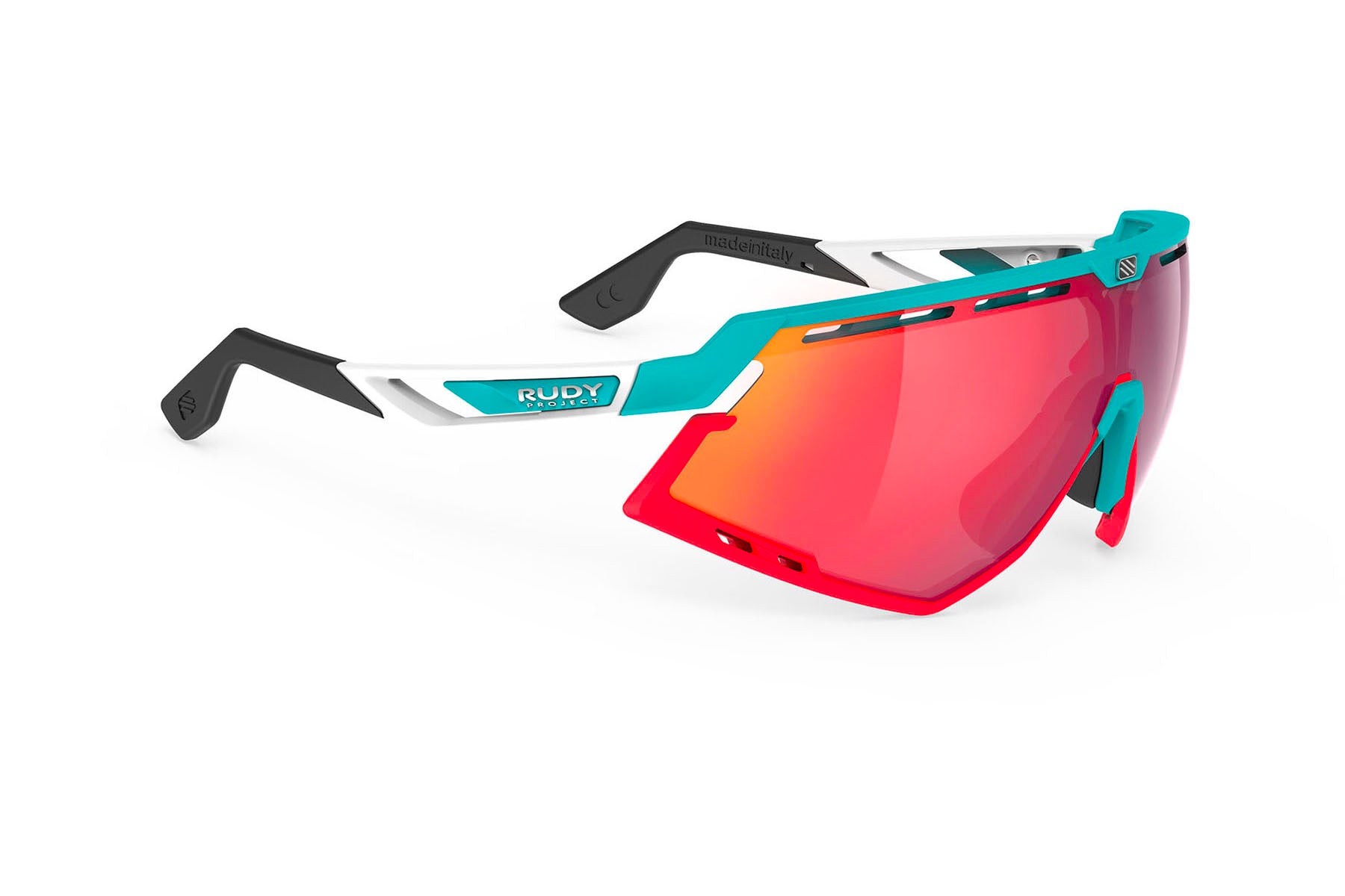 rudy-project-defender-emerald-white-matte-performance-sunglasses image 1