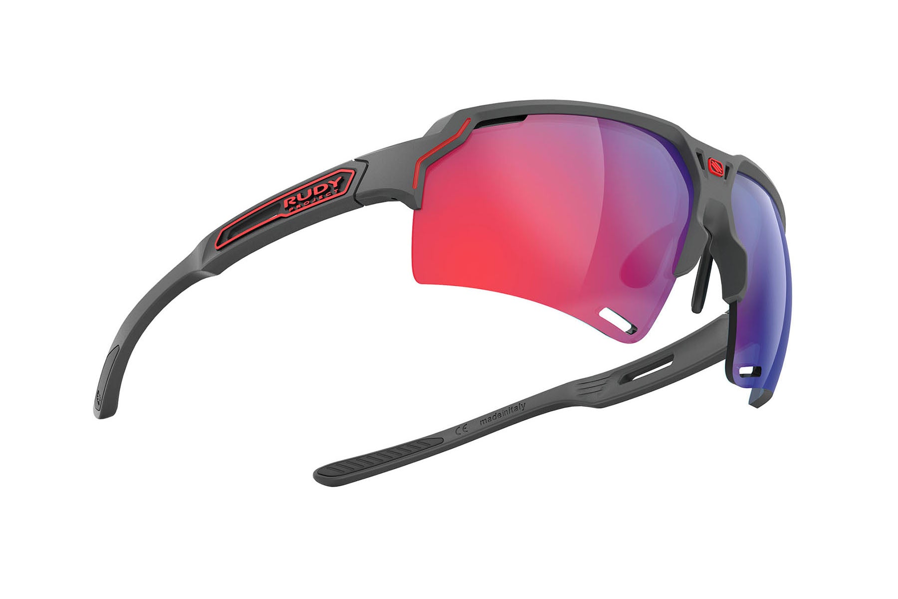rudy-project-deltabeat-sunglasses-charcoal-matte-with-rilsan-clear-frame image 2