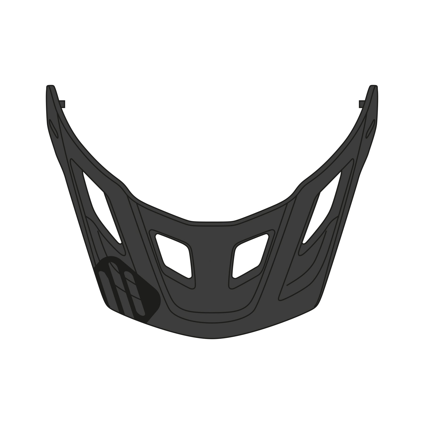 rudy-project-protera-outlet-visor-with-screws-helmet-replacement-visor image 1