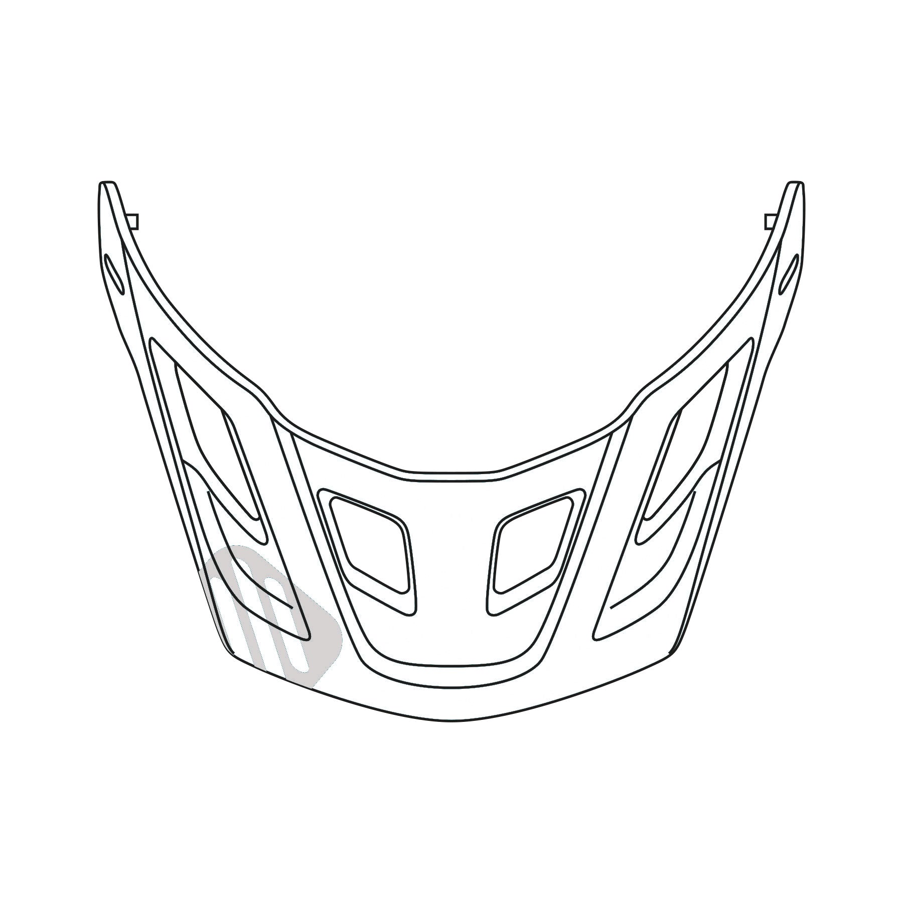 rudy-project-protera-outlet-visor-with-screws-helmet-replacement-visor image 2