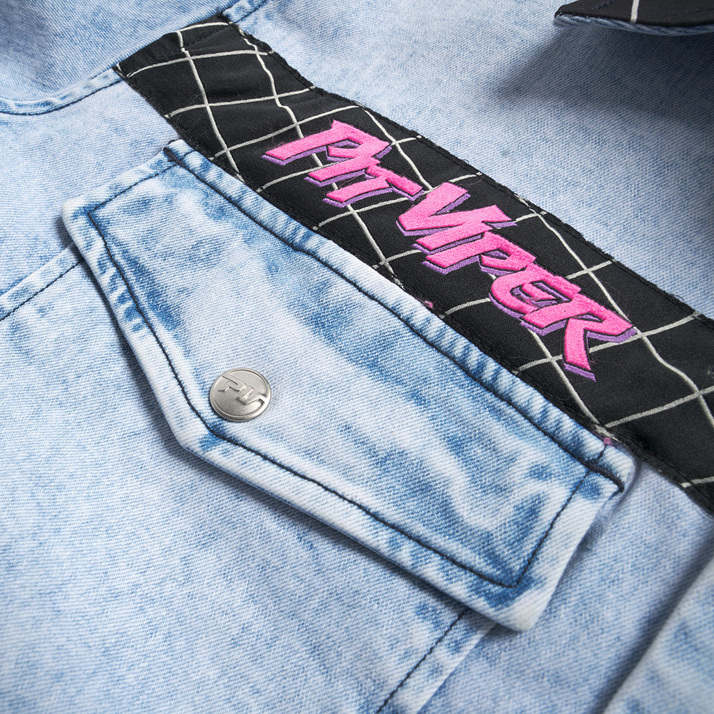 pit-viper-the-surge-matrix-sport-denim-button-down-fw25 image 4