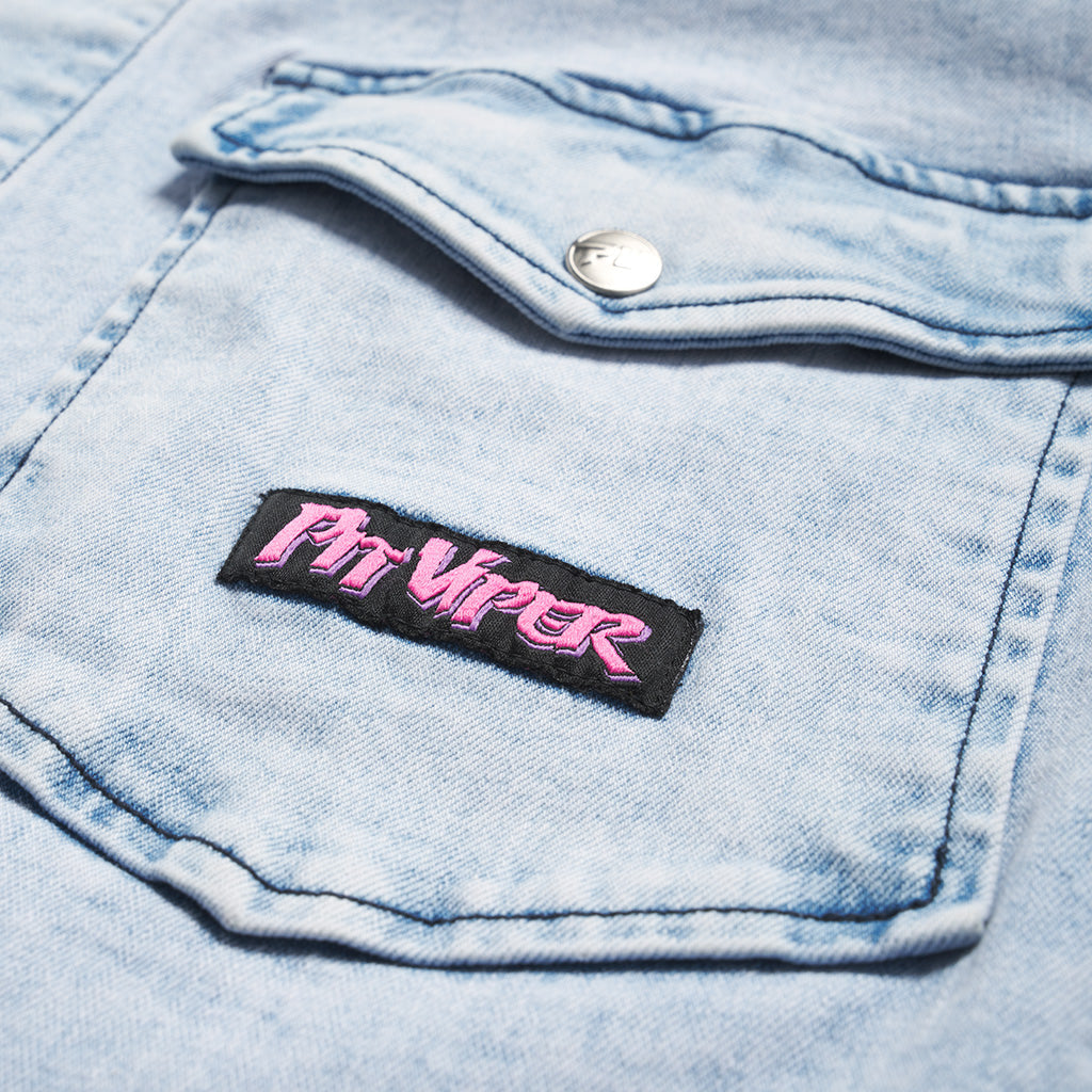 pit-viper-the-surge-matrix-sport-denim-button-down-fw25 image 6