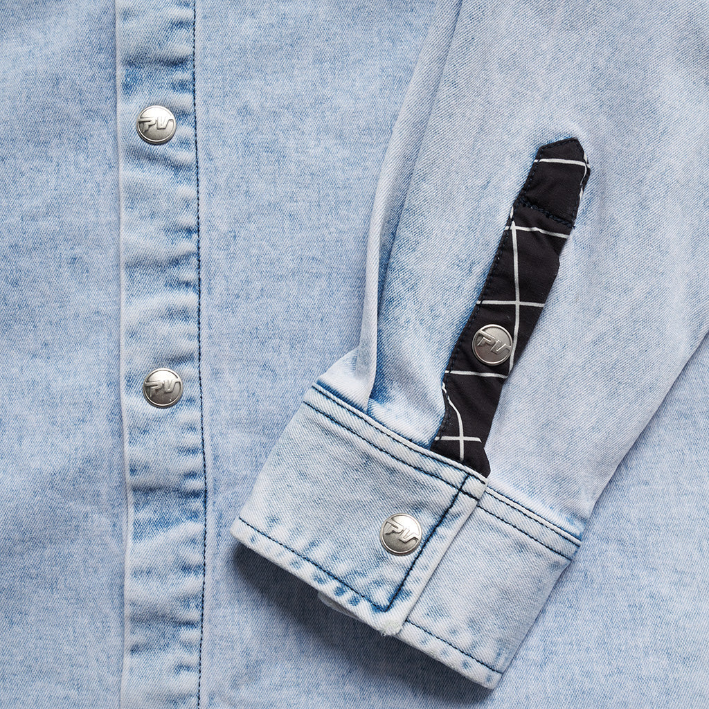 pit-viper-the-surge-matrix-sport-denim-button-down-fw25 image 7